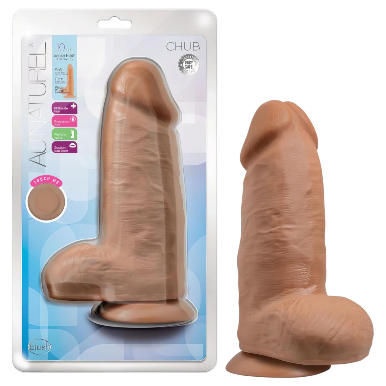Blush Chub - élethű, tapadótalpas dildó - 18 cm (testszínű) Blush Chub - élethű, tapadótalpas dildó - 18 cm (testszínű)