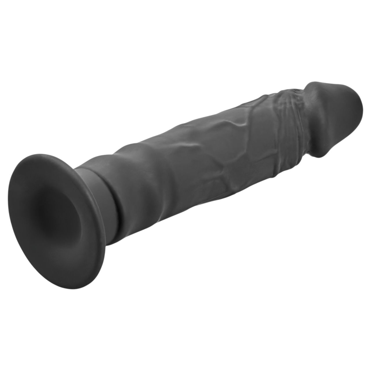 Baseks Slimline - tapadókorongos anál dildó (fekete)