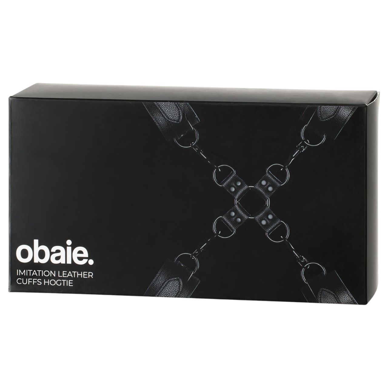 Obaie - műbőr csukló- és bokabilincs szett (fekete)