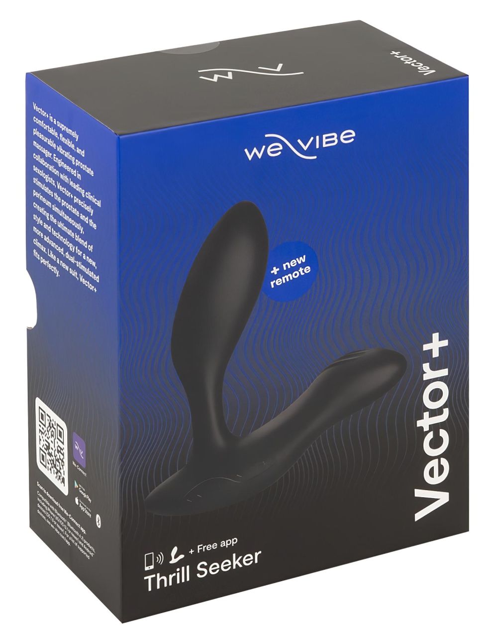 We-Vibe Vector+ - App-vezérelt análvibrátor (fekete)