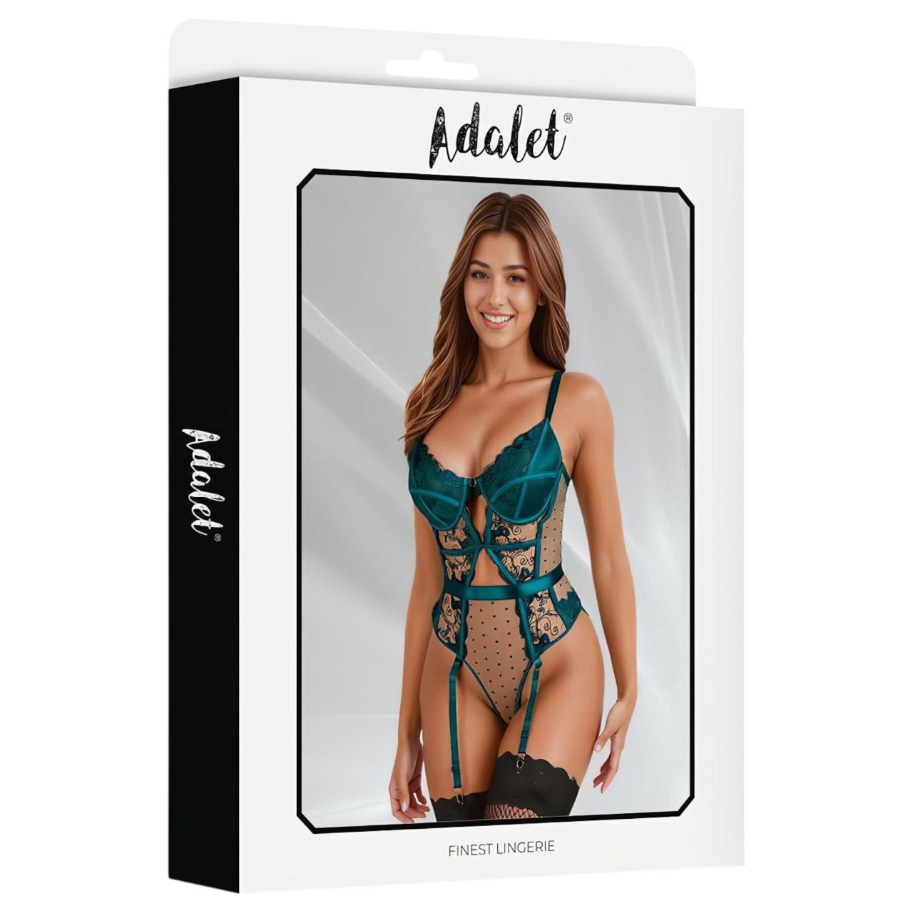 Adalet Chloe - csipkés body (türkiz) Adalet Chloe - csipkés body (türkiz)