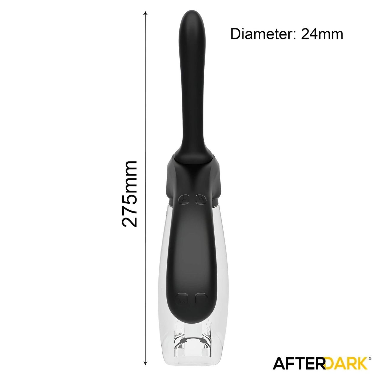 Afterdark - automata, vibrációs anál tisztító és intim zuhany (átlátszó) Afterdark - automata, vibrációs anál tisztító és intim zuhany (átlátszó)