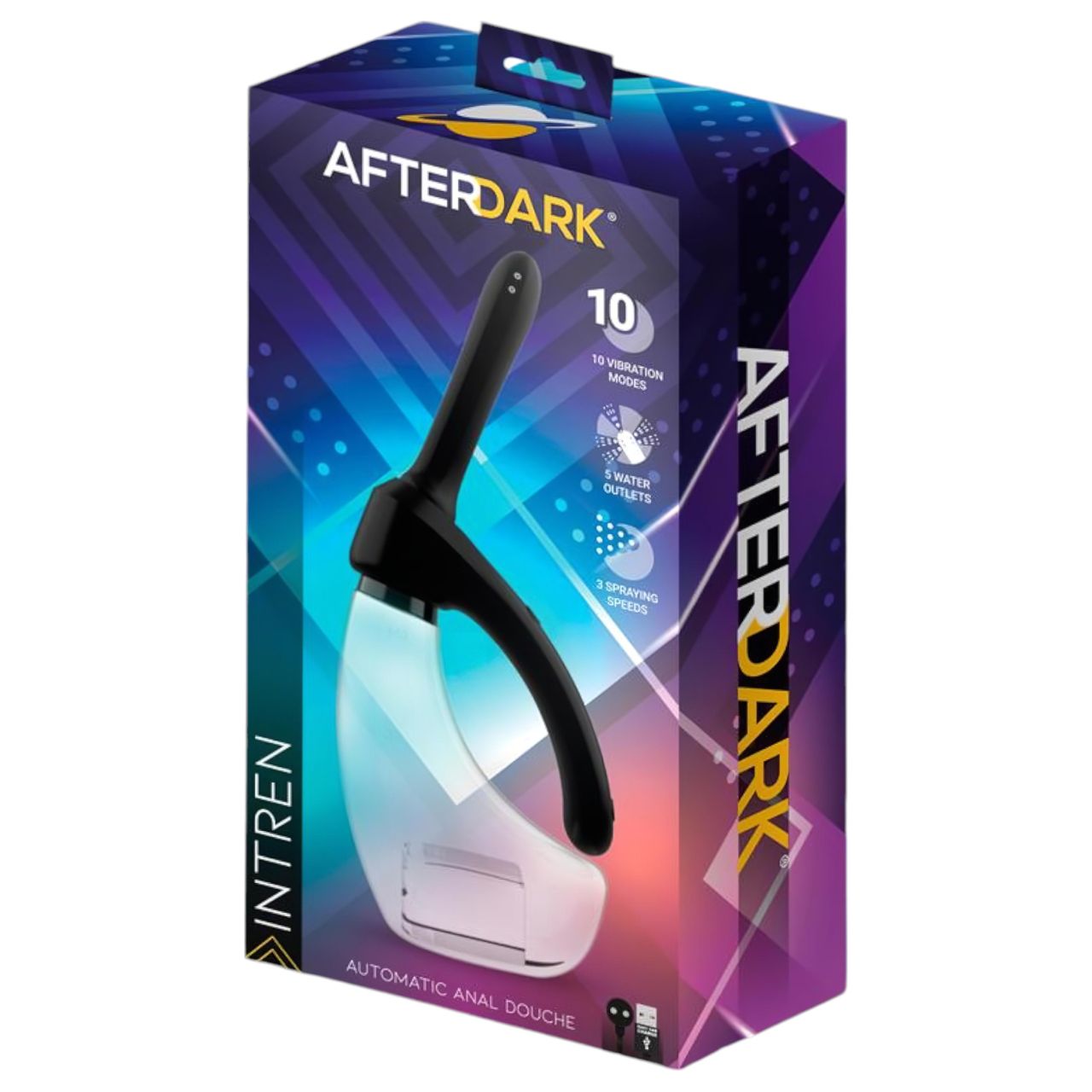 Afterdark - automata, vibrációs anál tisztító és intim zuhany (átlátszó) Afterdark - automata, vibrációs anál tisztító és intim zuhany (átlátszó)