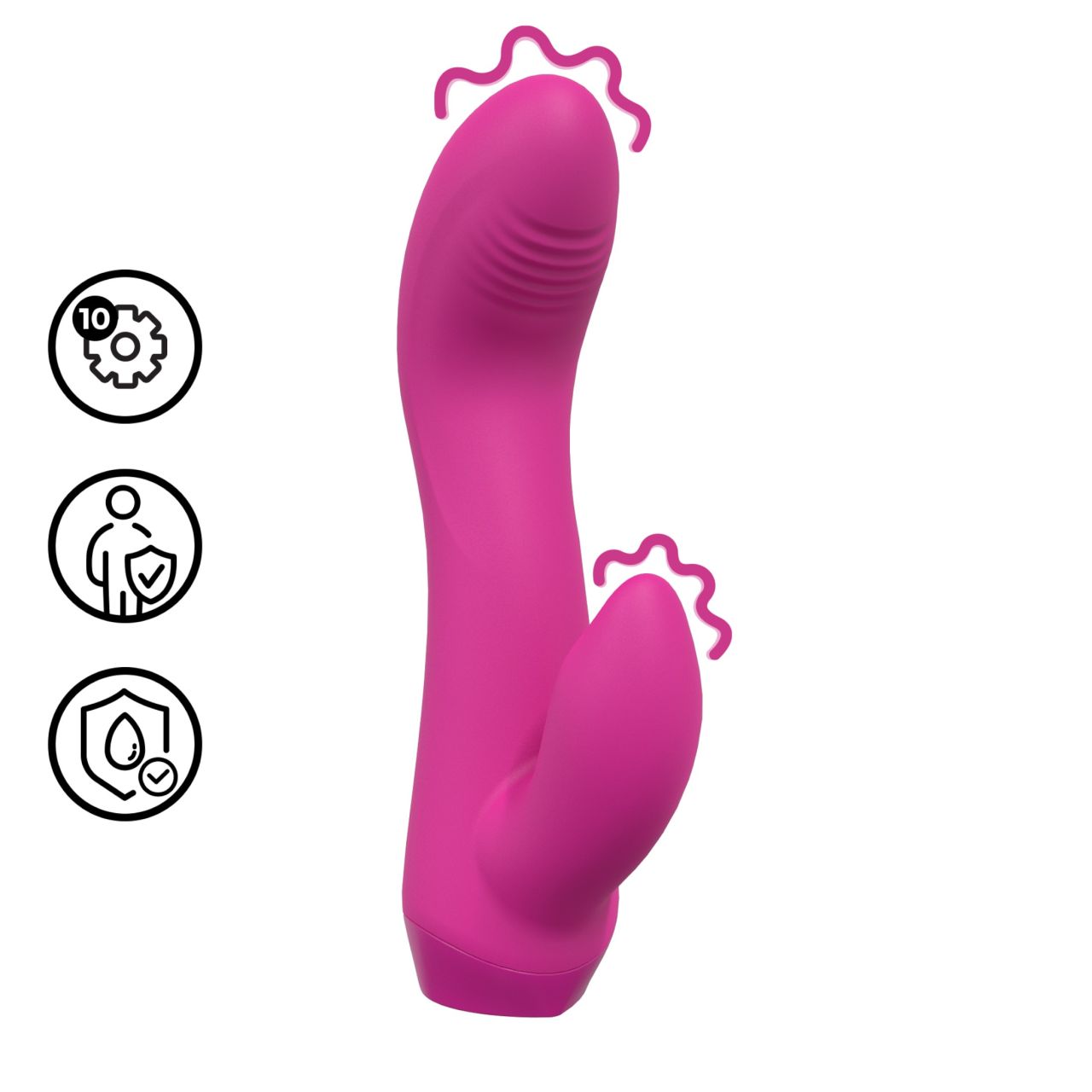 Loveline - íves nyuszis mini vibrátor (rózsaszín) Loveline - íves nyuszis mini vibrátor (rózsaszín)