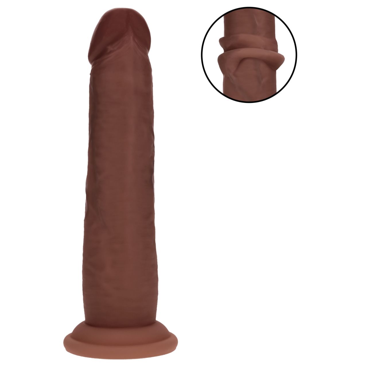 RealRock - dupla sűrűségű élethű dildó (barna) - 18,5 cm RealRock - dupla sűrűségű élethű dildó (barna) - 18,5 cm