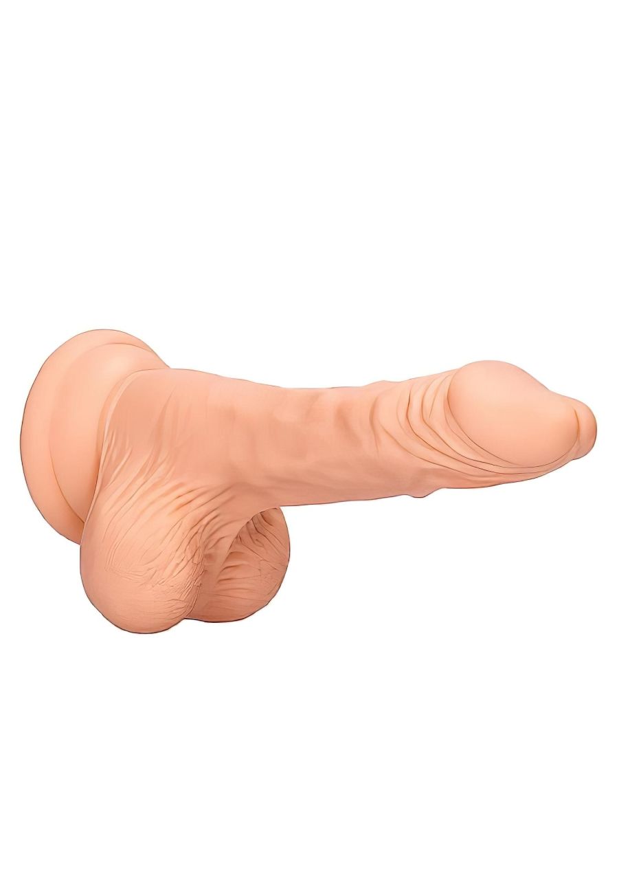RealRock Dong 7 - élethű, herés dildó (17 cm, testszínű) RealRock Dong 7 - élethű, herés dildó (17 cm, testszínű)