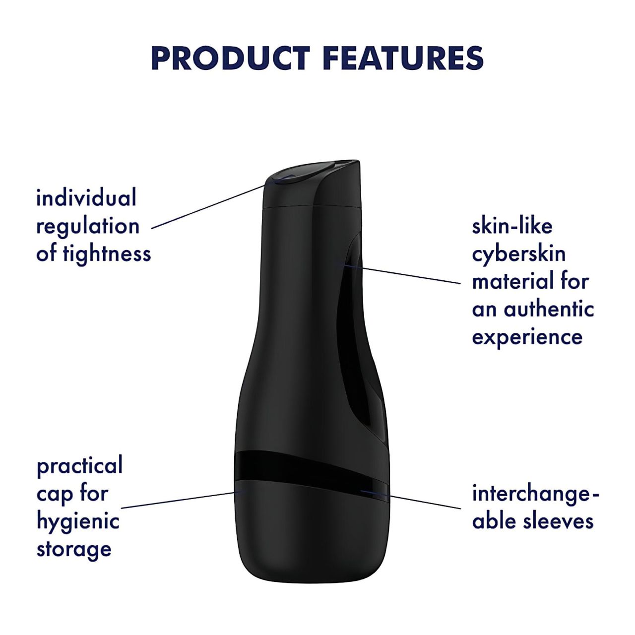 Satisfyer Men Classic - manuális szívó maszturbátor (fekete) Satisfyer Men Classic - manuális szívó maszturbátor (fekete)