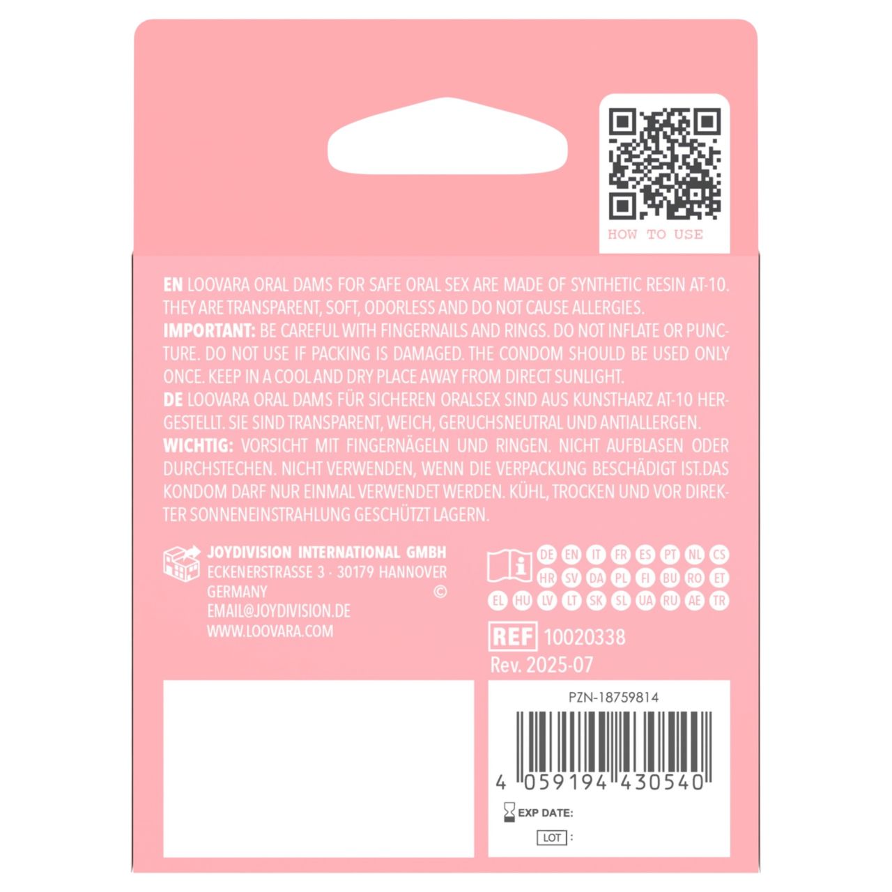 Loovara Oral Dams - latexmentes orál kendő (3db) Loovara Oral Dams - latexmentes orál kendő (3db)