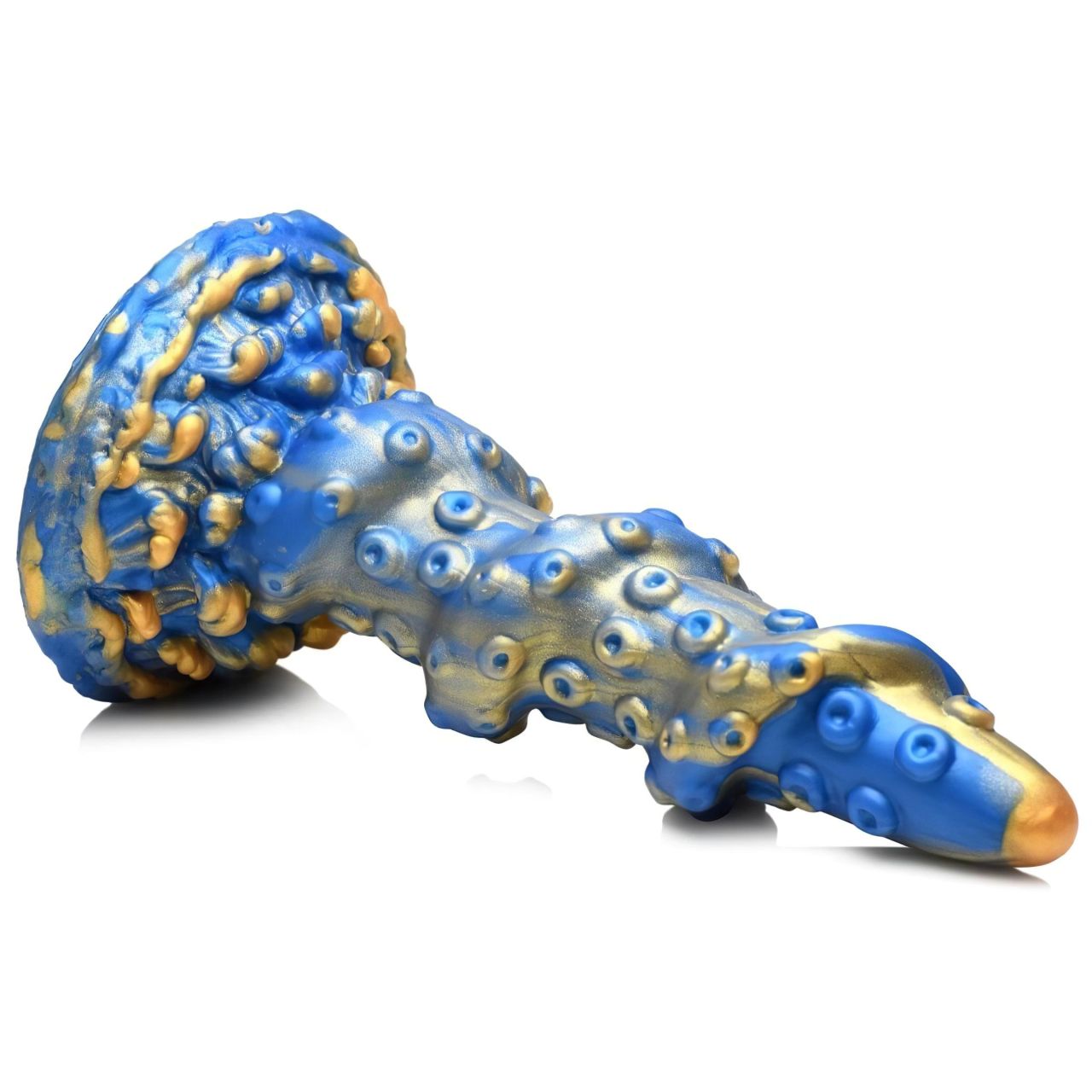 Creature Cocks Kraken - spirál polipkar dildó - 21 cm (arany-kék) Creature Cocks Kraken - spirál polipkar dildó - 21 cm (arany-kék)