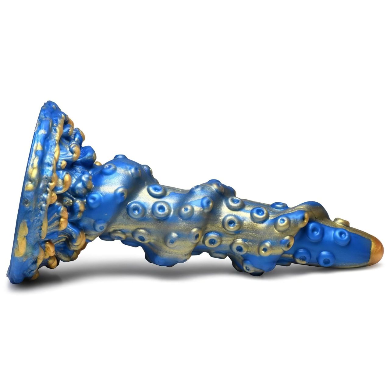 Creature Cocks Kraken - spirál polipkar dildó - 21 cm (arany-kék) Creature Cocks Kraken - spirál polipkar dildó - 21 cm (arany-kék)