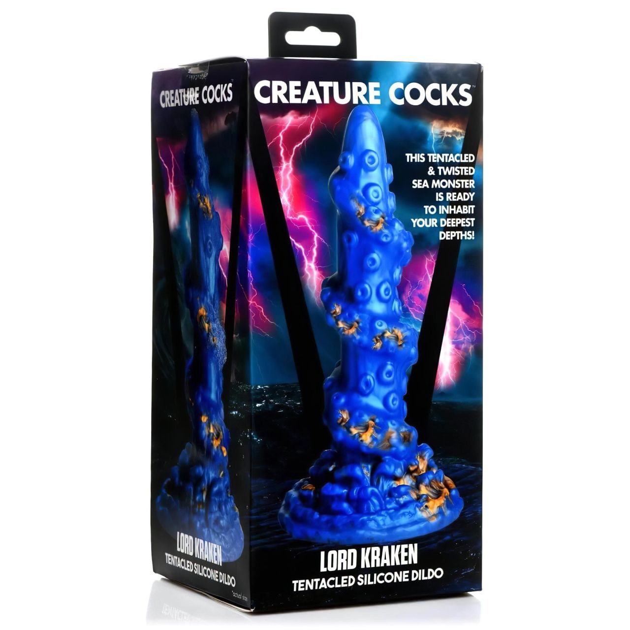 Creature Cocks Kraken - spirál polipkar dildó - 21 cm (arany-kék) Creature Cocks Kraken - spirál polipkar dildó - 21 cm (arany-kék)
