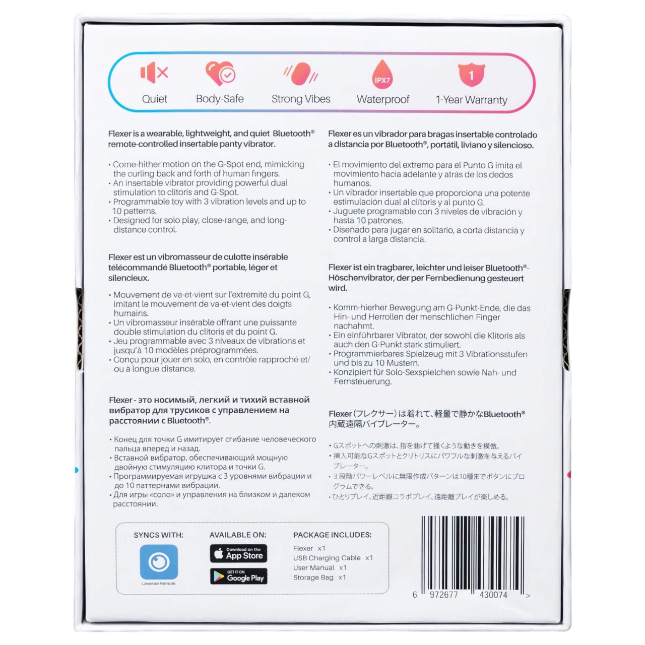 Lovense Flexer - hordható app-vezérelt 2in1 panty vibrátor (pink)