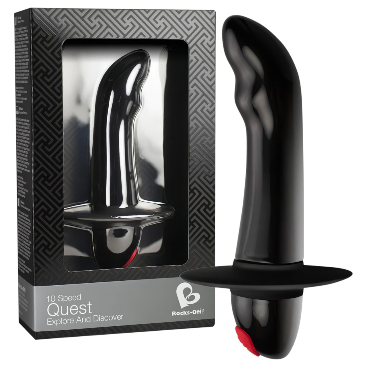 Quest - 10 ritmusú kezdő prosztata vibrátor (fekete) Quest - 10 ritmusú kezdő prosztata vibrátor (fekete)