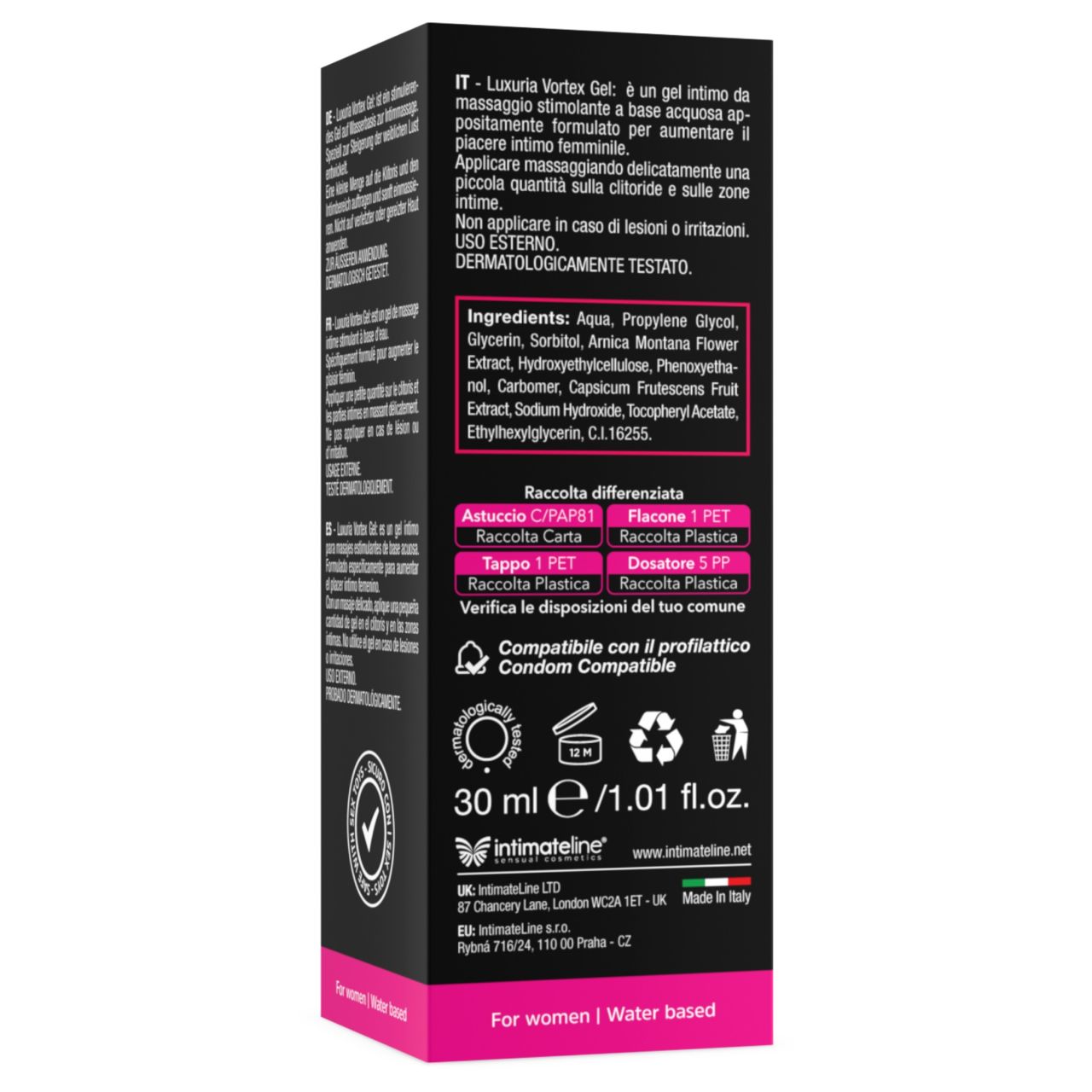 Intimateline Luxuria Vortex - melegítő hatású izgató gél nőknek (30ml) Intimateline Luxuria Vortex - melegítő hatású izgató gél nőknek (30ml)