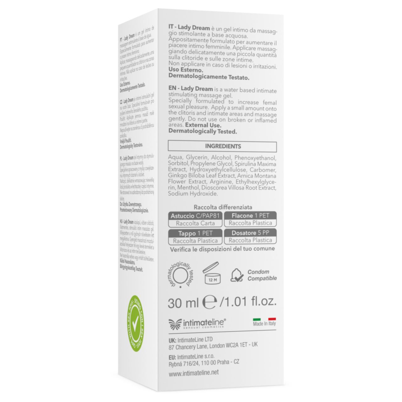 Intimateline Lady Dream - izgató gél nőknek (30ml)