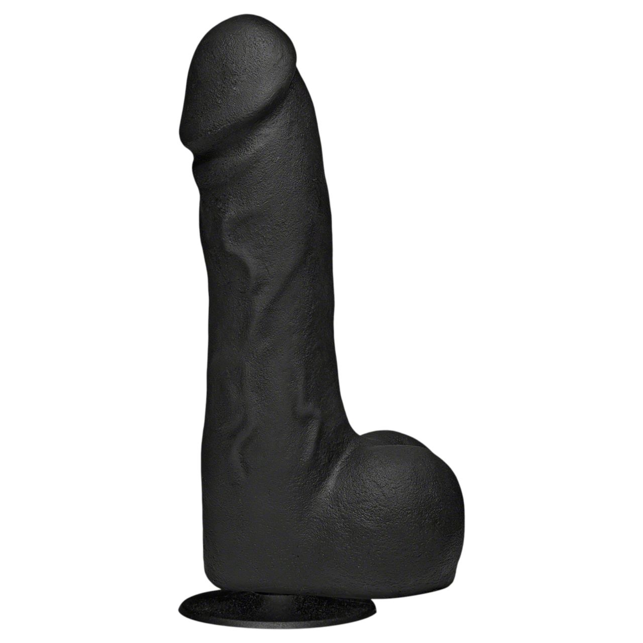 Doc Johnson The Perfect Cock - élethű dildó (fekete) - 19 cm Doc Johnson The Perfect Cock - élethű dildó (fekete) - 19 cm
