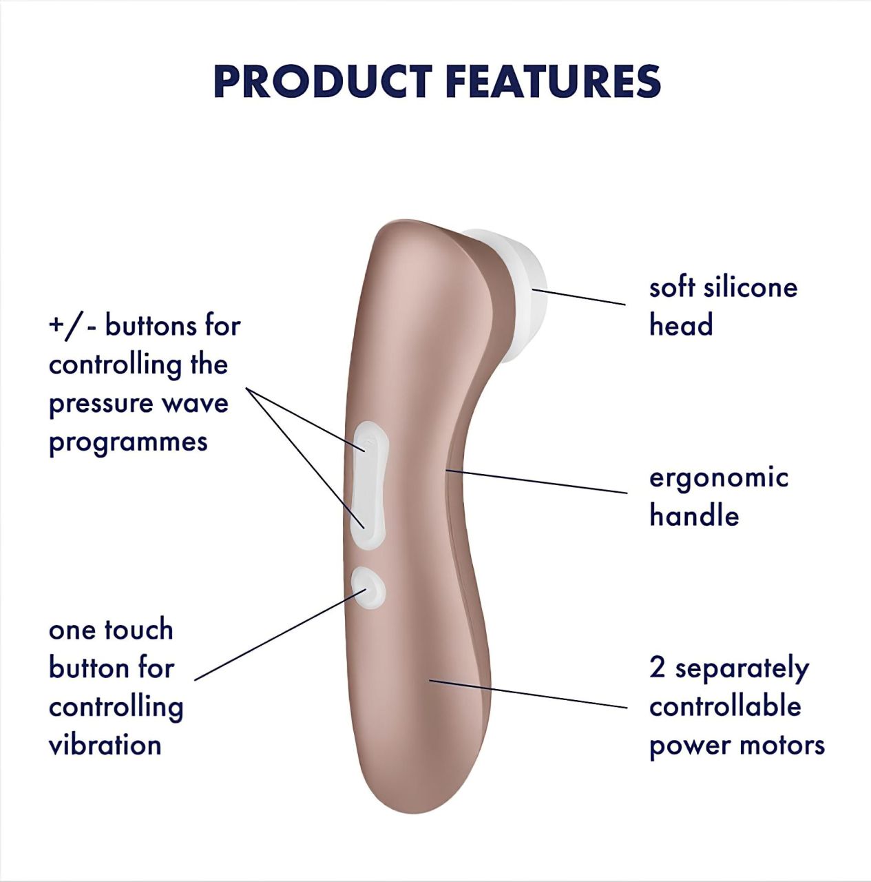 Satisfyer Pro 2+ - akkus csiklóizgató vibrátor (barna) Satisfyer Pro 2+ - akkus csiklóizgató vibrátor (barna)