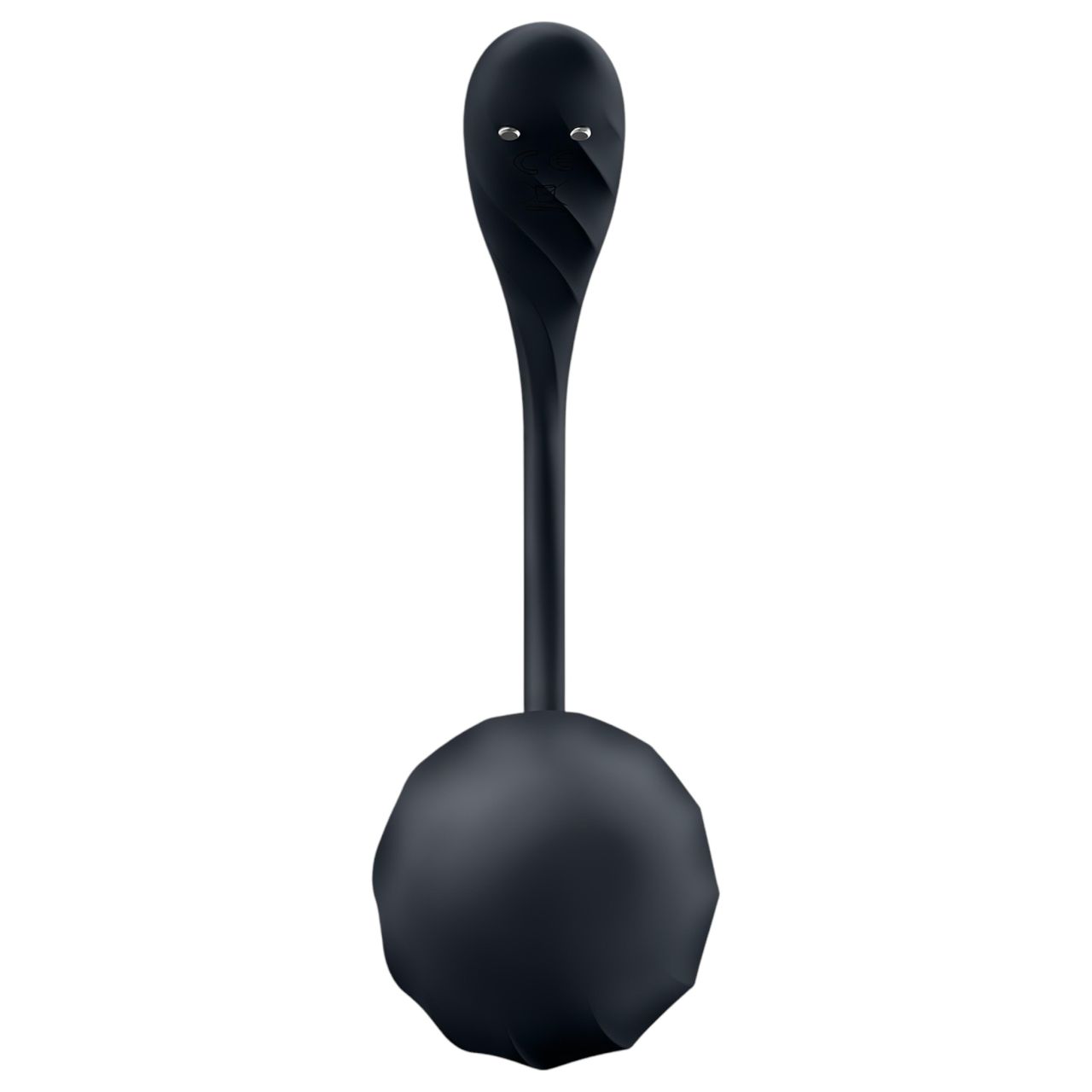 Satisfyer Ribbed Petal - hordható rádiós vibrációs tojás (fekete)