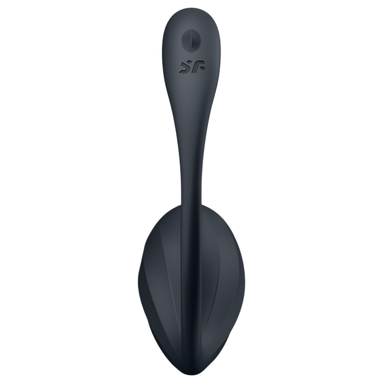 Satisfyer Ribbed Petal - hordható rádiós vibrációs tojás (fekete)