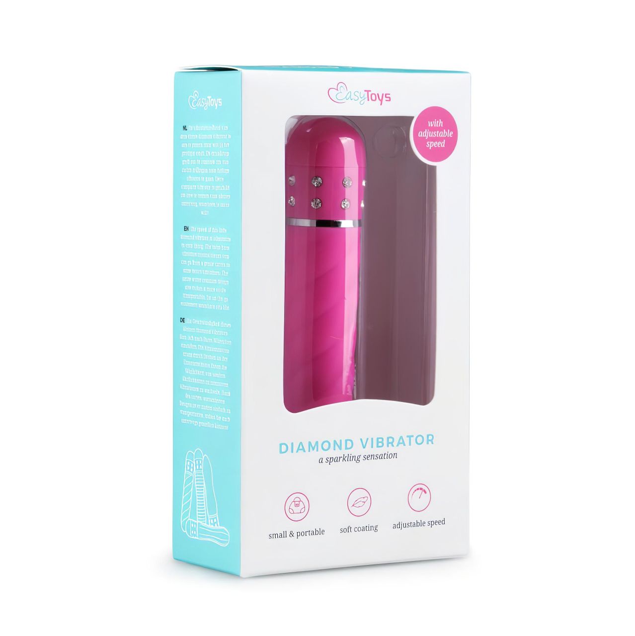 EasyToys Diamond - csavart rúd vibrátor (pink) EasyToys Diamond - csavart rúd vibrátor (pink)