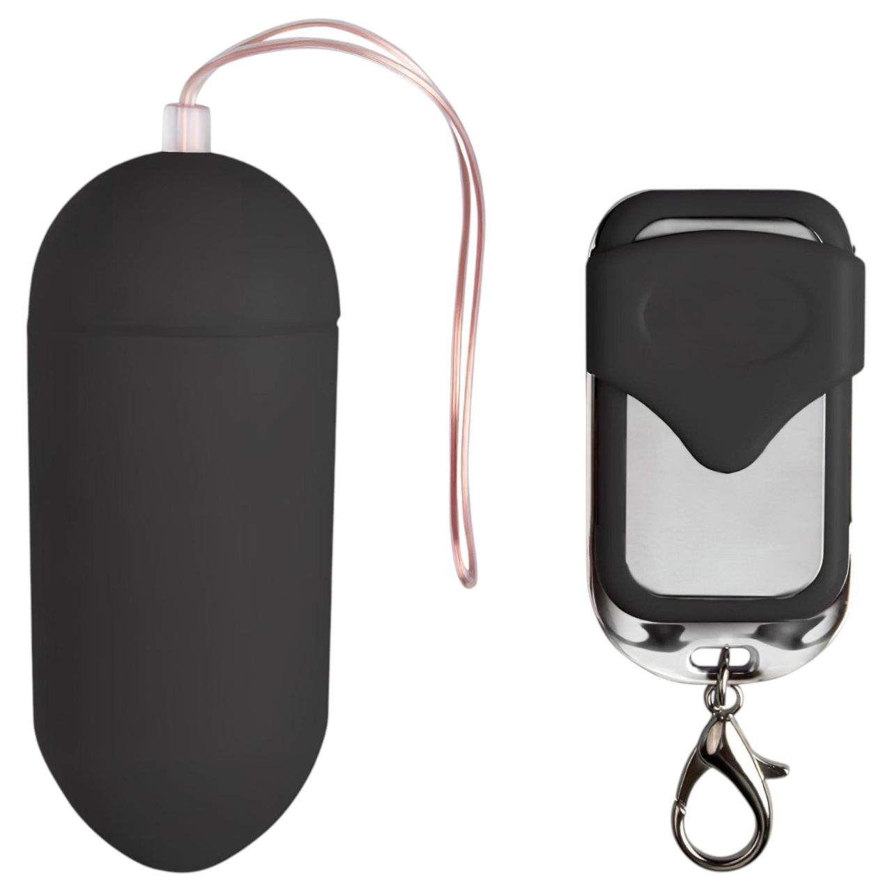 EasyToys - hordható távirányítós vibrációs tojás (fekete) EasyToys - hordható távirányítós vibrációs tojás (fekete)