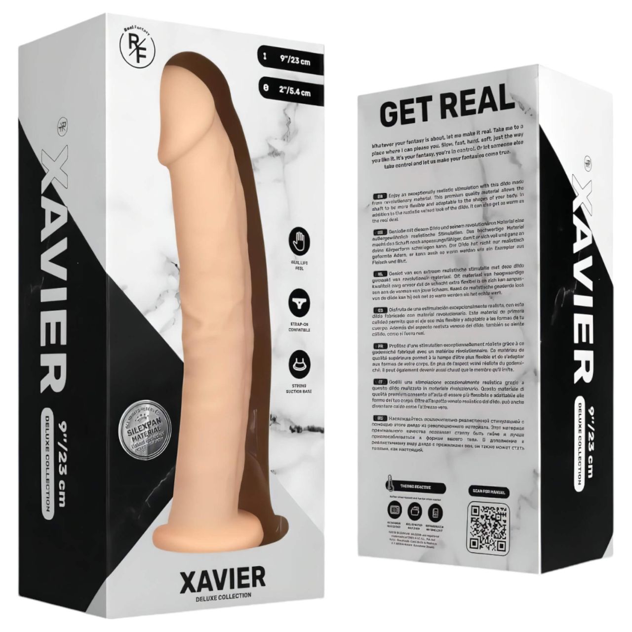 Real Fantasy Xavier - élethű dildó - 23 cm (testszínű) Real Fantasy Xavier - élethű dildó - 23 cm (testszínű)