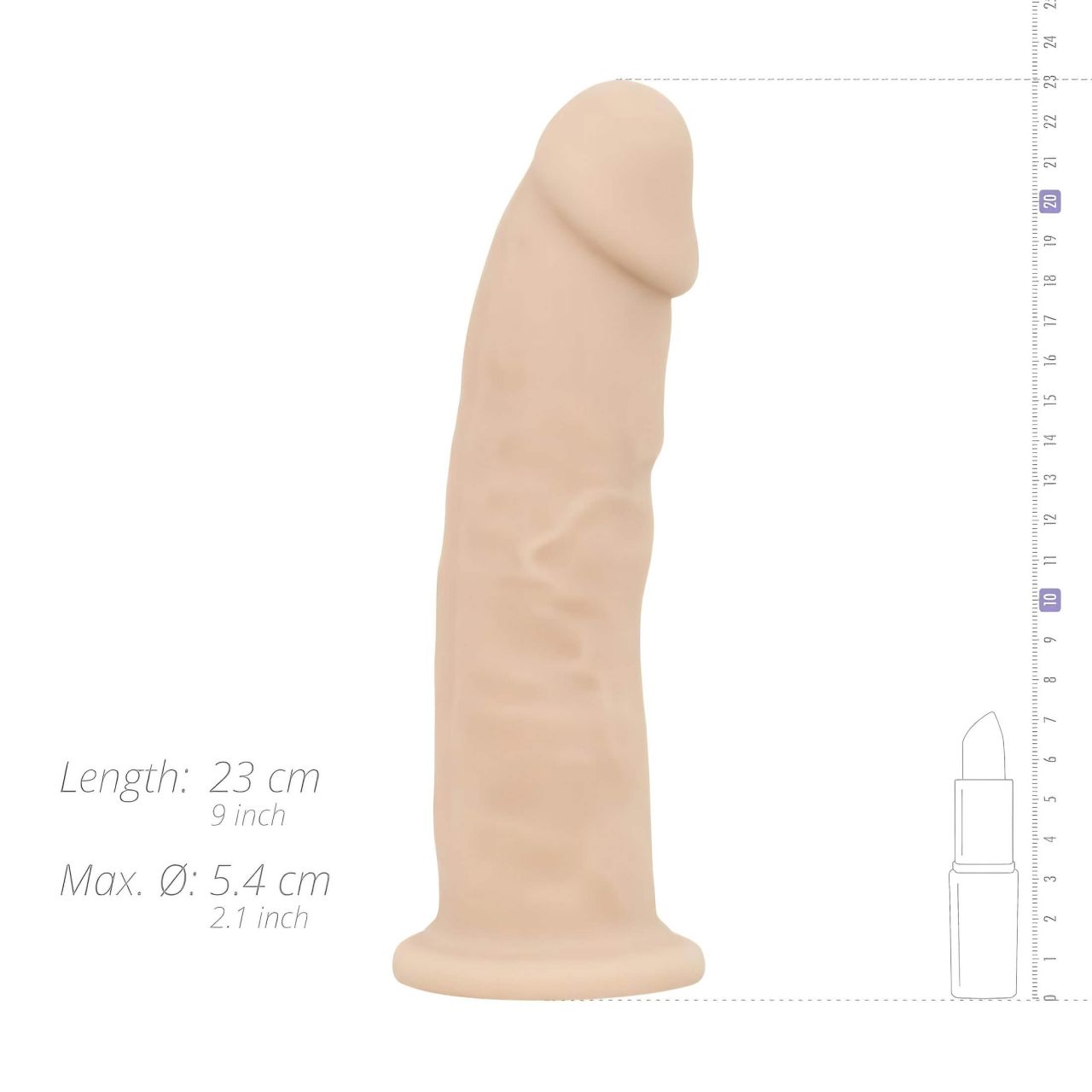 Real Fantasy Xavier - élethű dildó - 23 cm (testszínű) Real Fantasy Xavier - élethű dildó - 23 cm (testszínű)