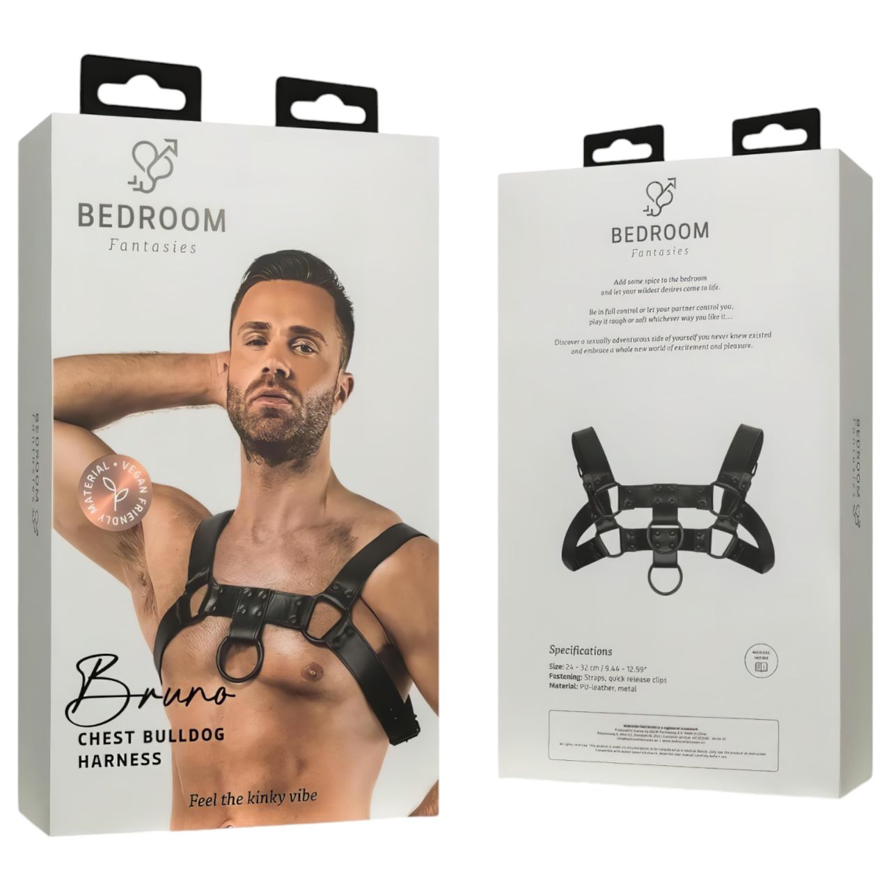 Bedroom Fantasies Bruno - fekete testhám felső (S-XL) Bedroom Fantasies Bruno - fekete testhám felső (S-XL)
