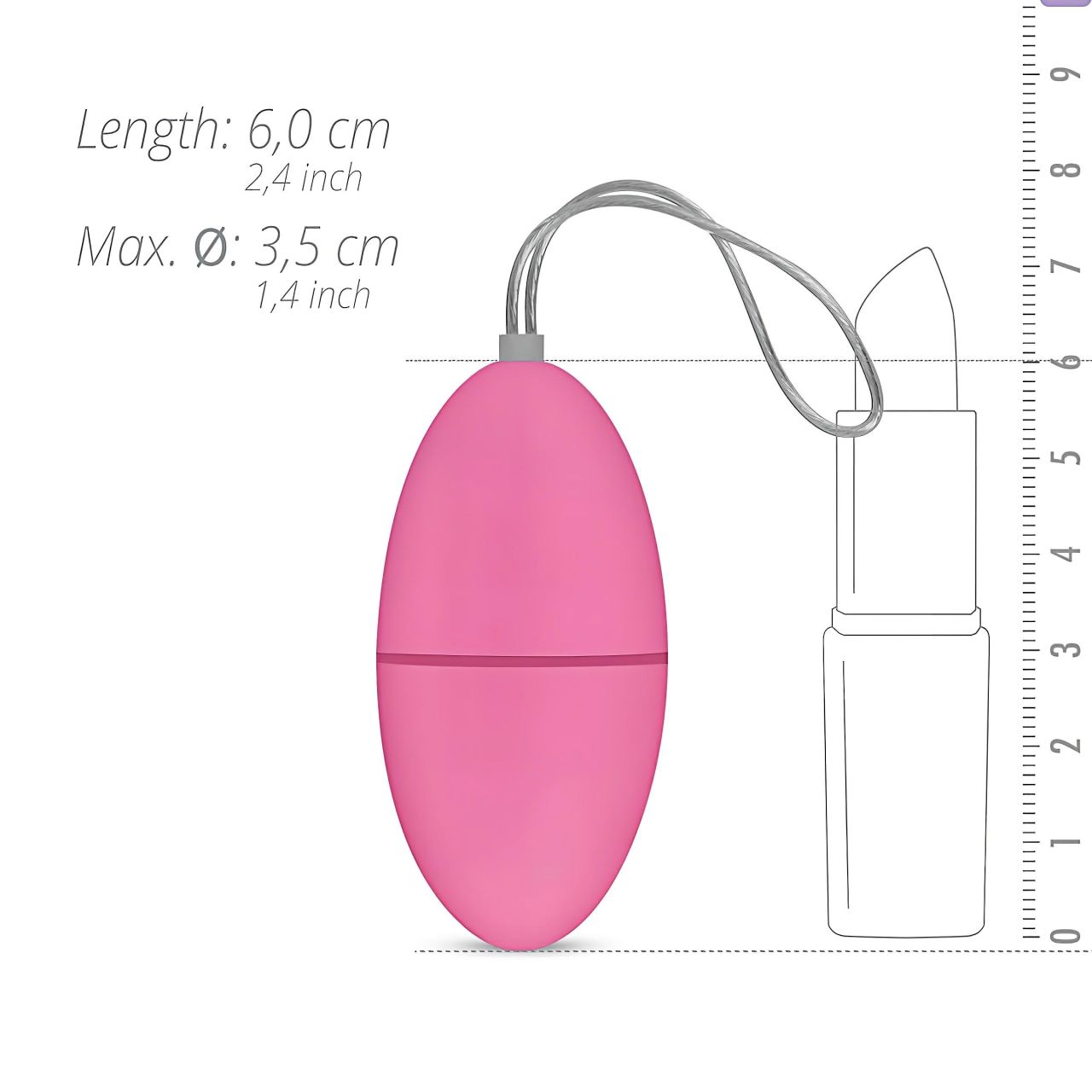 EasyToys - hordható 7 ritmusú rádiós vibrációs tojás (pink) EasyToys - hordható 7 ritmusú rádiós vibrációs tojás (pink)
