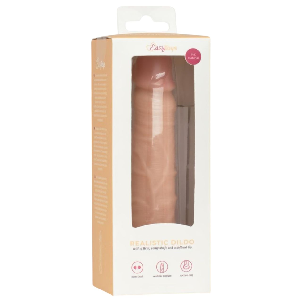 EasyToys - élethű dildó - 12 cm (testszínű)