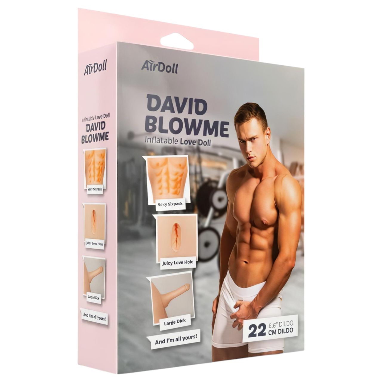 AirDoll David Blowme - felfújható gumiférfi (testszínű) AirDoll David Blowme - felfújható gumiférfi (testszínű)