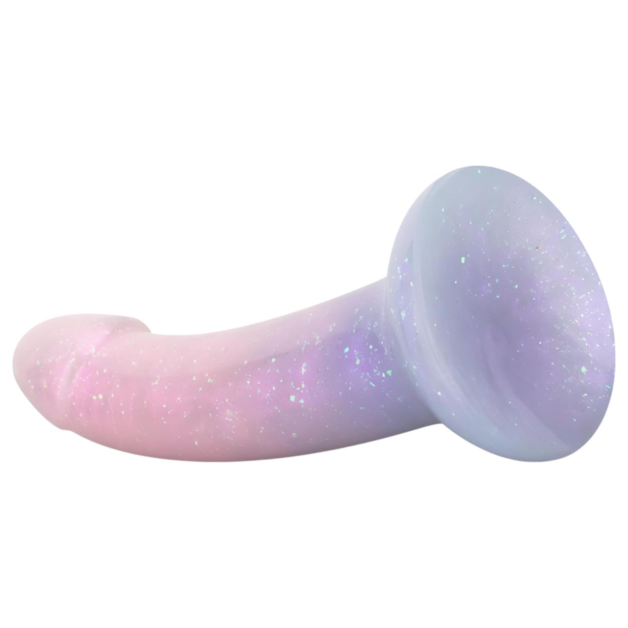 EasyToys Mermaid - csillámos dildó - 15 cm (pink) EasyToys Mermaid - csillámos dildó - 15 cm (pink)