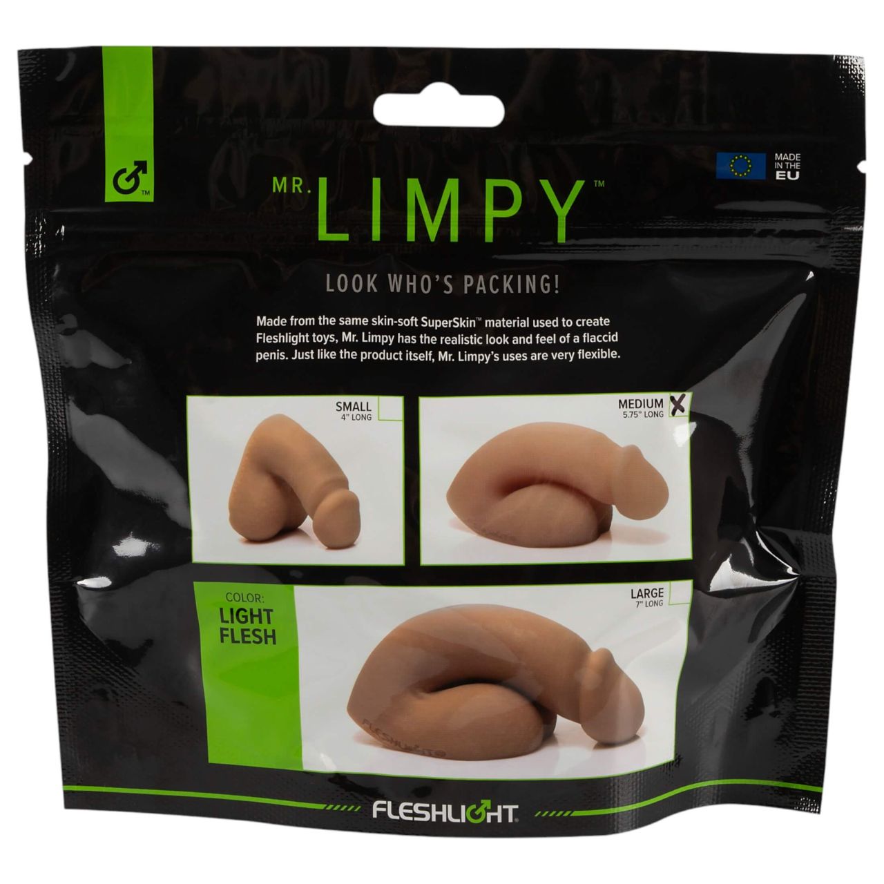 Fleshlight - Mr. Limpy - közepes élethű dildó (testszínű) Fleshlight - Mr. Limpy - közepes élethű dildó (testszínű)