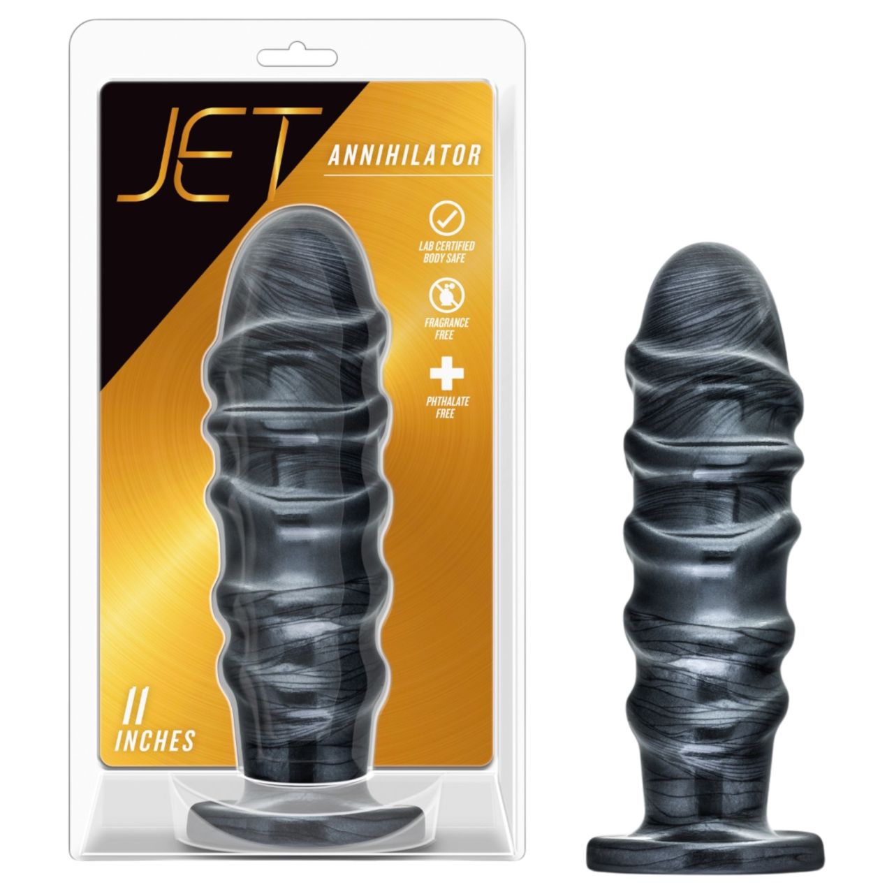 Blush Jet - XXL anál dildó (fekete) Blush Jet - XXL anál dildó (fekete)