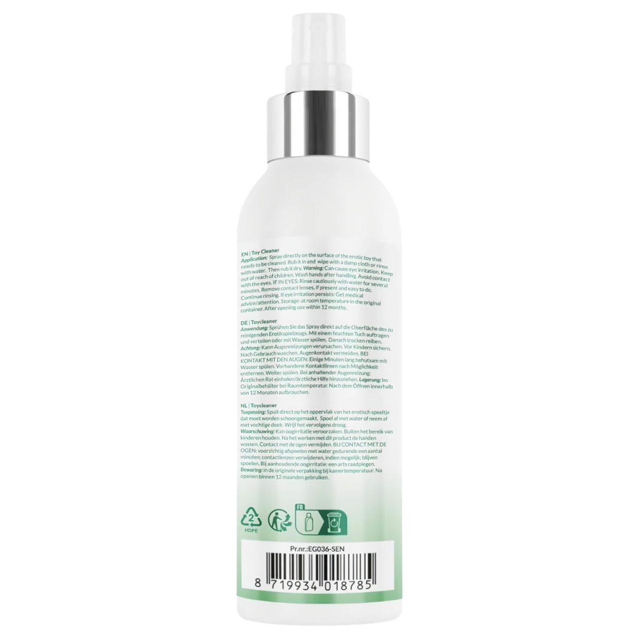 EasyGlide Sensitive - szexjáték fertőtlenítő és tisztító spray (150 ml)