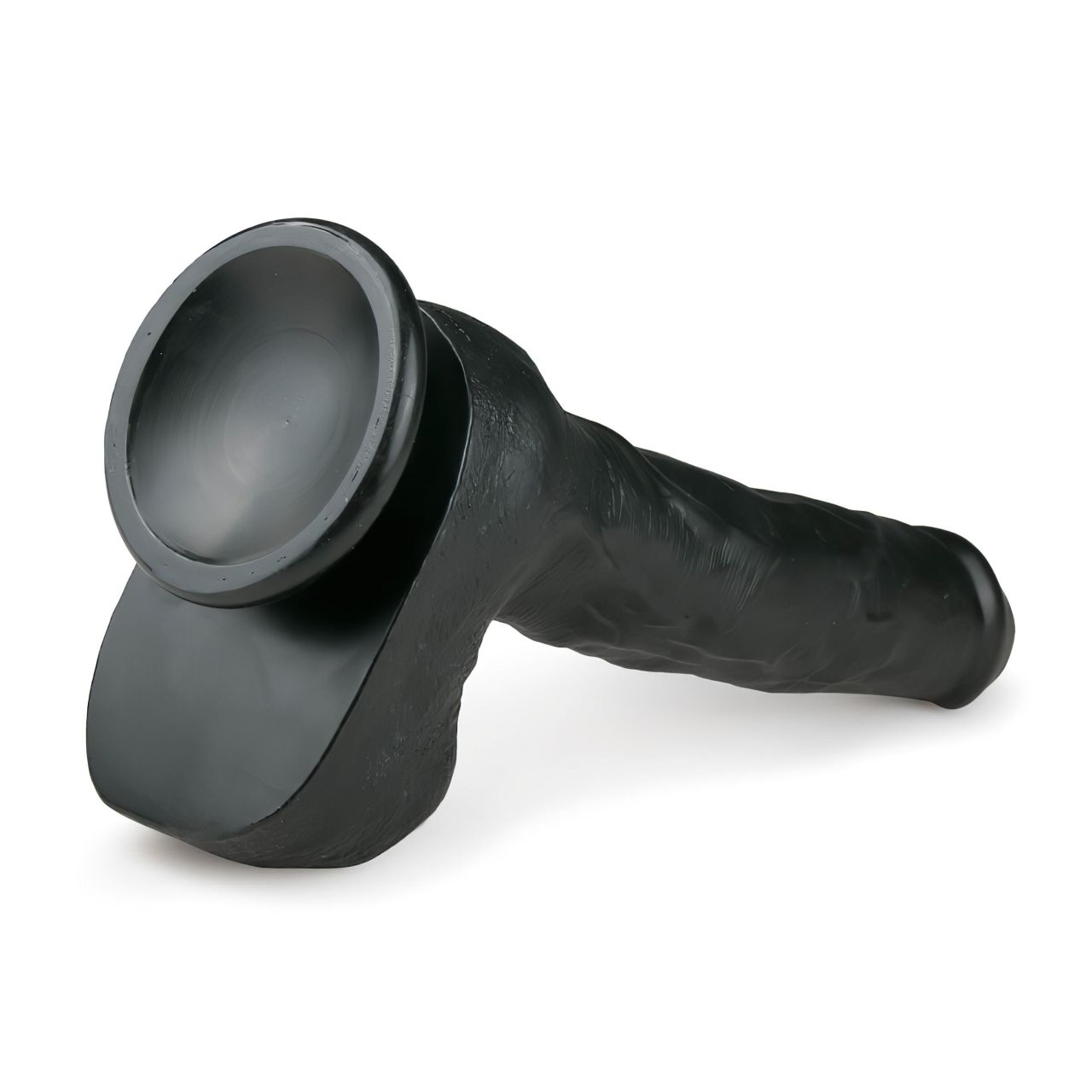 EasyToys - tapadókorongos, herés nagy dildó (29,5 cm, fekete) EasyToys - tapadókorongos, herés nagy dildó (29,5 cm, fekete)