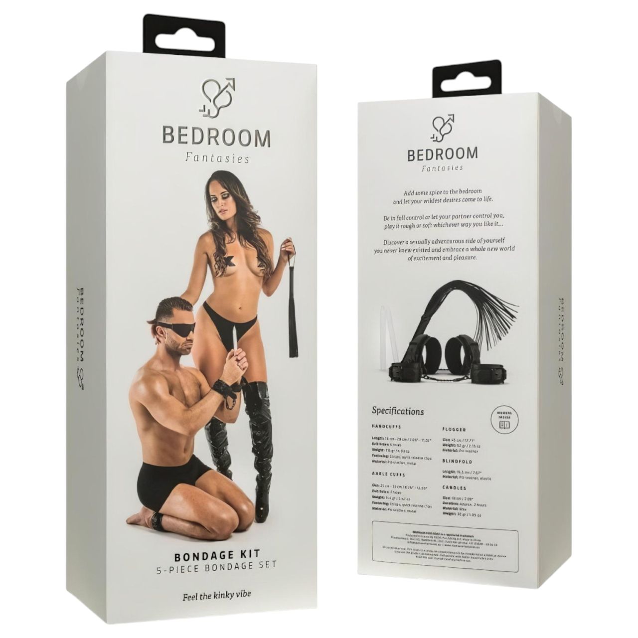 Bedroom Fantasies - teljes BDSM készlet - 5 részes (fekete) Bedroom Fantasies - teljes BDSM készlet - 5 részes (fekete)