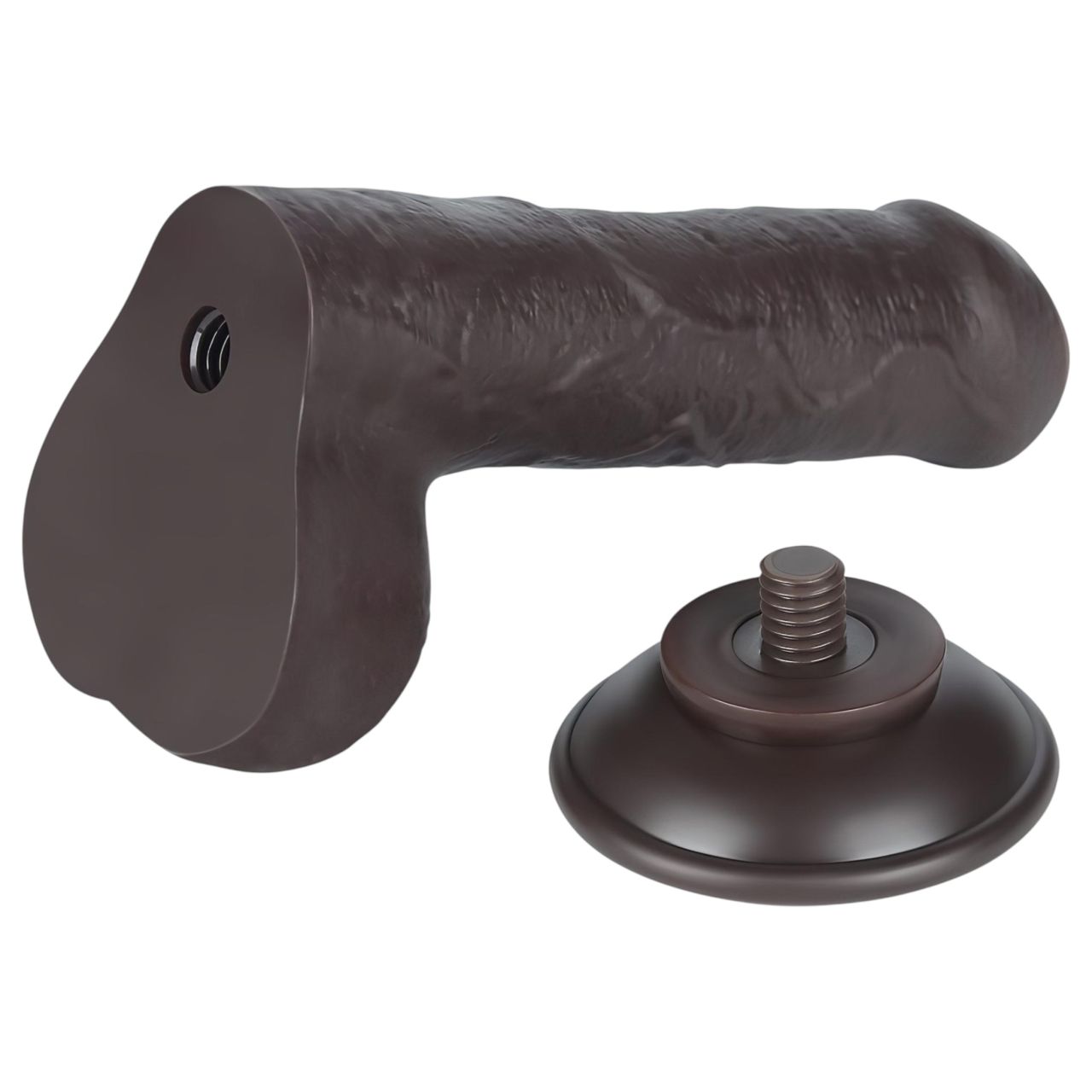 Lovetoy Sliding-Skin - herés kétrétegű dildó - 18,3 cm (barna) Lovetoy Sliding-Skin - herés kétrétegű dildó - 18,3 cm (barna)