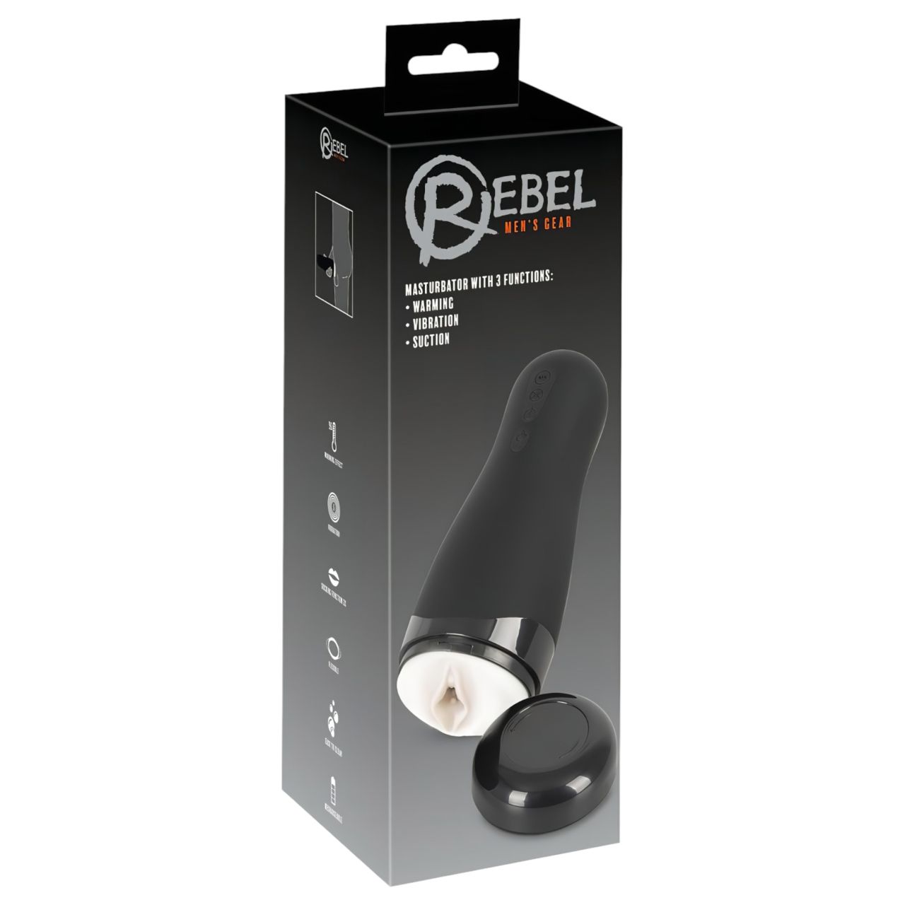 Rebel 3 Function - akkus, melegítő műpunci maszturbátor Rebel 3 Function - akkus, melegítő műpunci maszturbátor