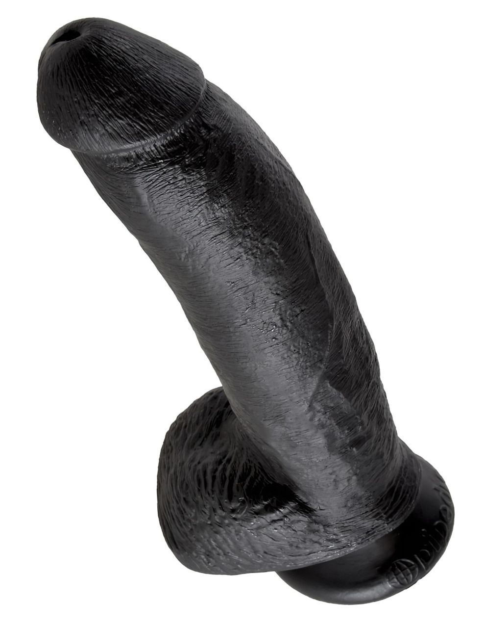 King Cock 9 - nagy tapadókorongos, herés dildó (23 cm, fekete) King Cock 9 - nagy tapadókorongos, herés dildó (23 cm, fekete)