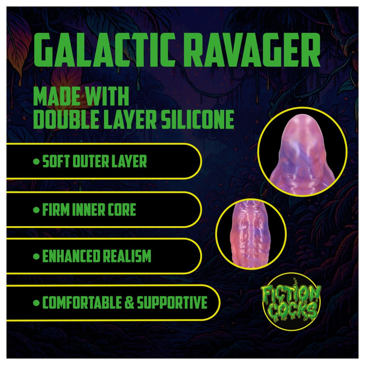 Ouch! Galactic Ravager - szilikon fantáziadildó (lila) Ouch! Galactic Ravager - szilikon fantáziadildó (lila)