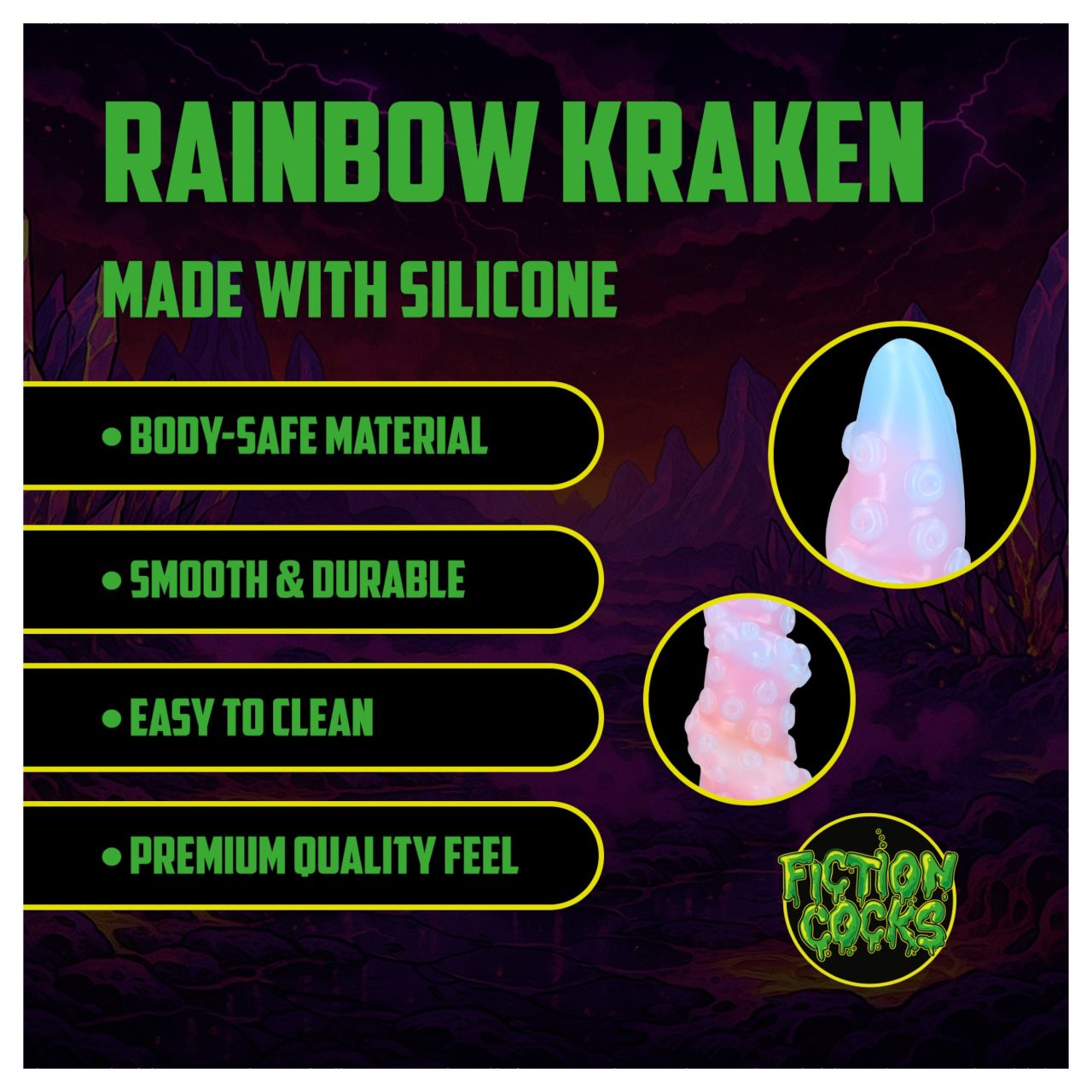 Ouch! Rainbow Kraken - szilikon anál plug (szivárvány) Ouch! Rainbow Kraken - szilikon anál plug (szivárvány)