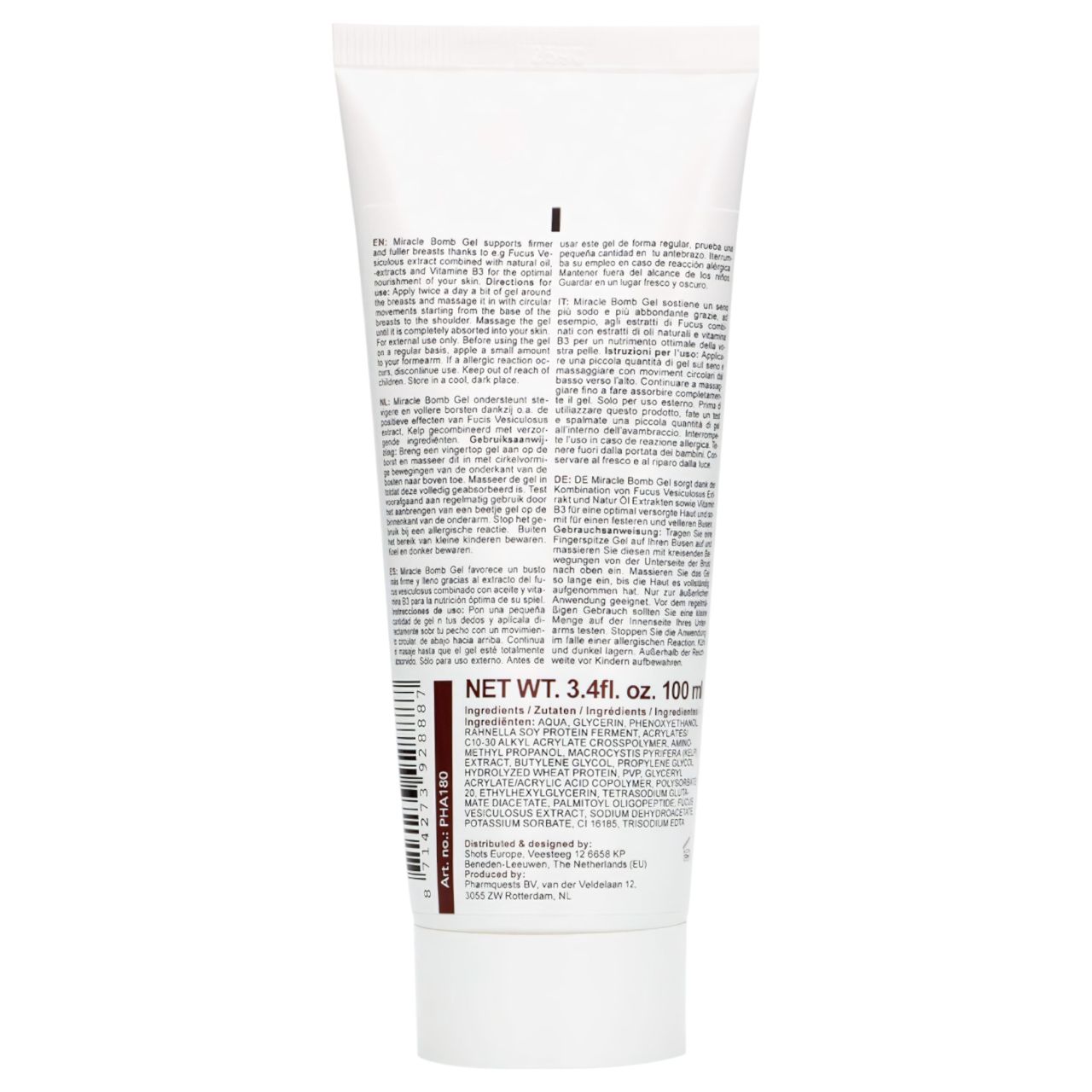 Pharmquests Miracle Bomb - mellnagyobbító és feszesítő krém (100 ml) Pharmquests Miracle Bomb - mellnagyobbító és feszesítő krém (100 ml)