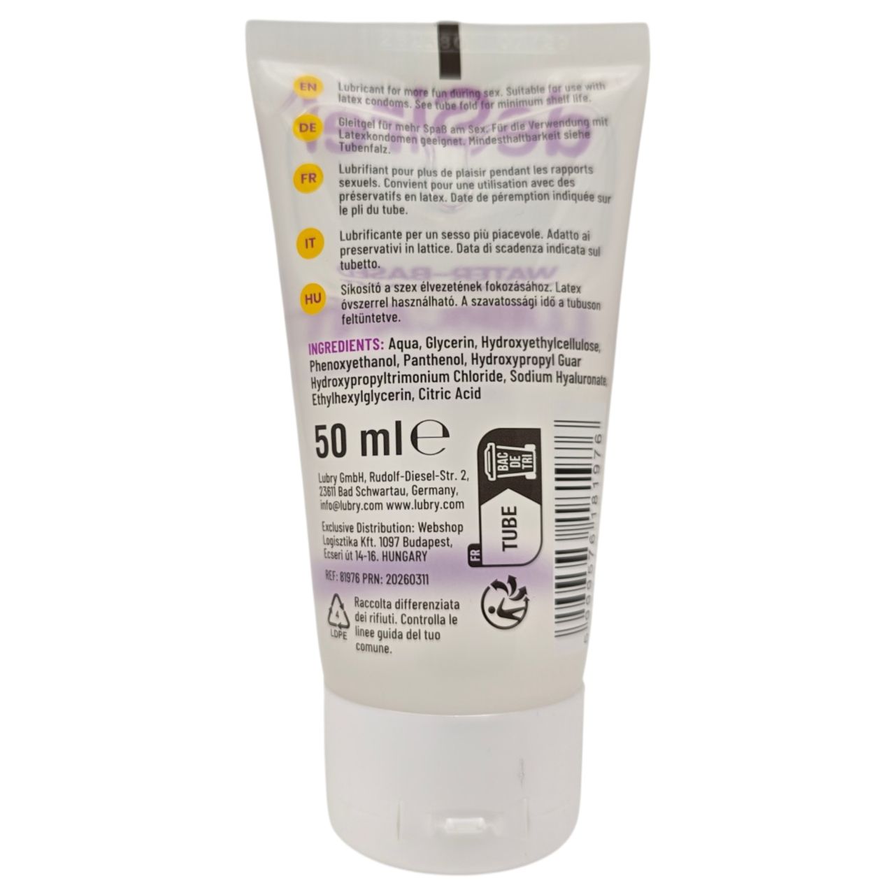 Desirel - ápoló hatású vízbázisú síkosító (50 ml)