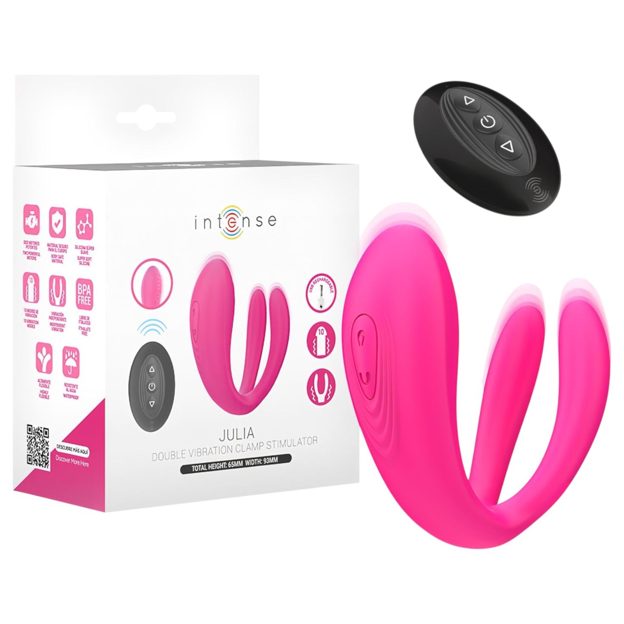 Intense Julia - G-pont és csiklóizgató vibrátor (pink) Intense Julia - G-pont és csiklóizgató vibrátor (pink)