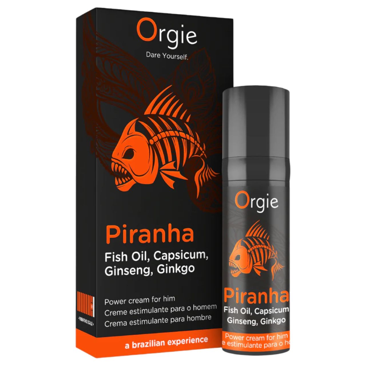 Orgie Piranha Power Cream - Stimuláló Krém Férfiaknak (15 ml) Orgie Piranha Power Cream - Stimuláló Krém Férfiaknak (15 ml)
