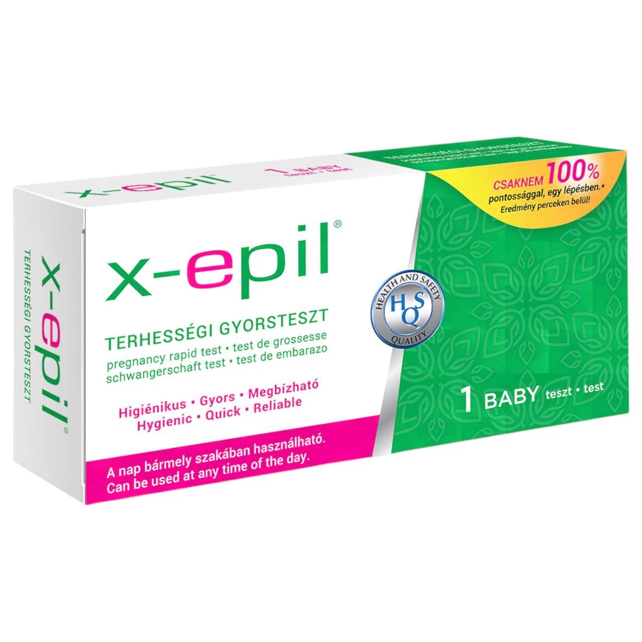 X-Epil - terhességi gyorsteszt csík otthoni használatra (1 db) X-Epil - terhességi gyorsteszt csík otthoni használatra (1 db)