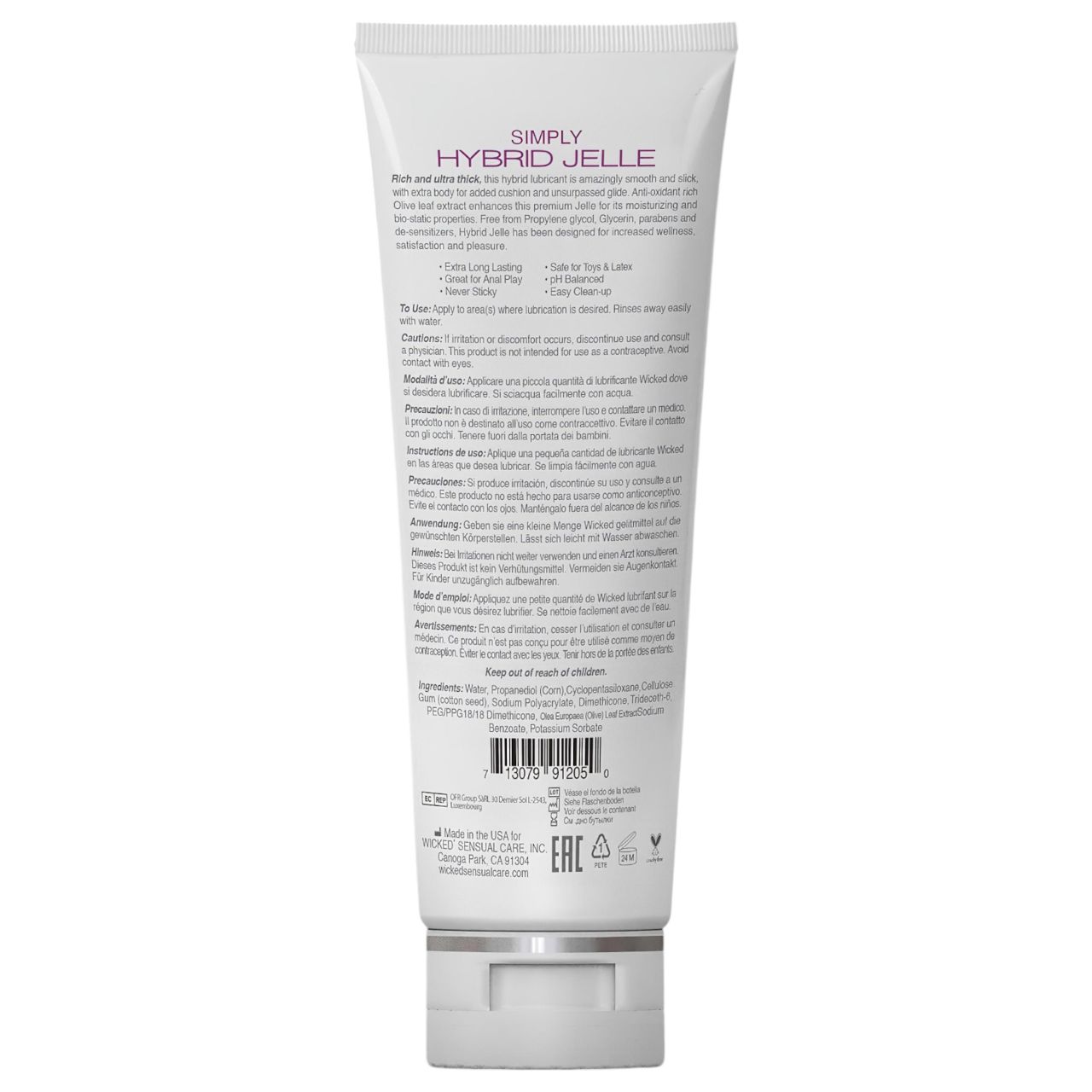 Wicked Simply Hybrid Jelle - vegyesbázisú síkosító (120 ml) Wicked Simply Hybrid Jelle - vegyesbázisú síkosító (120 ml)