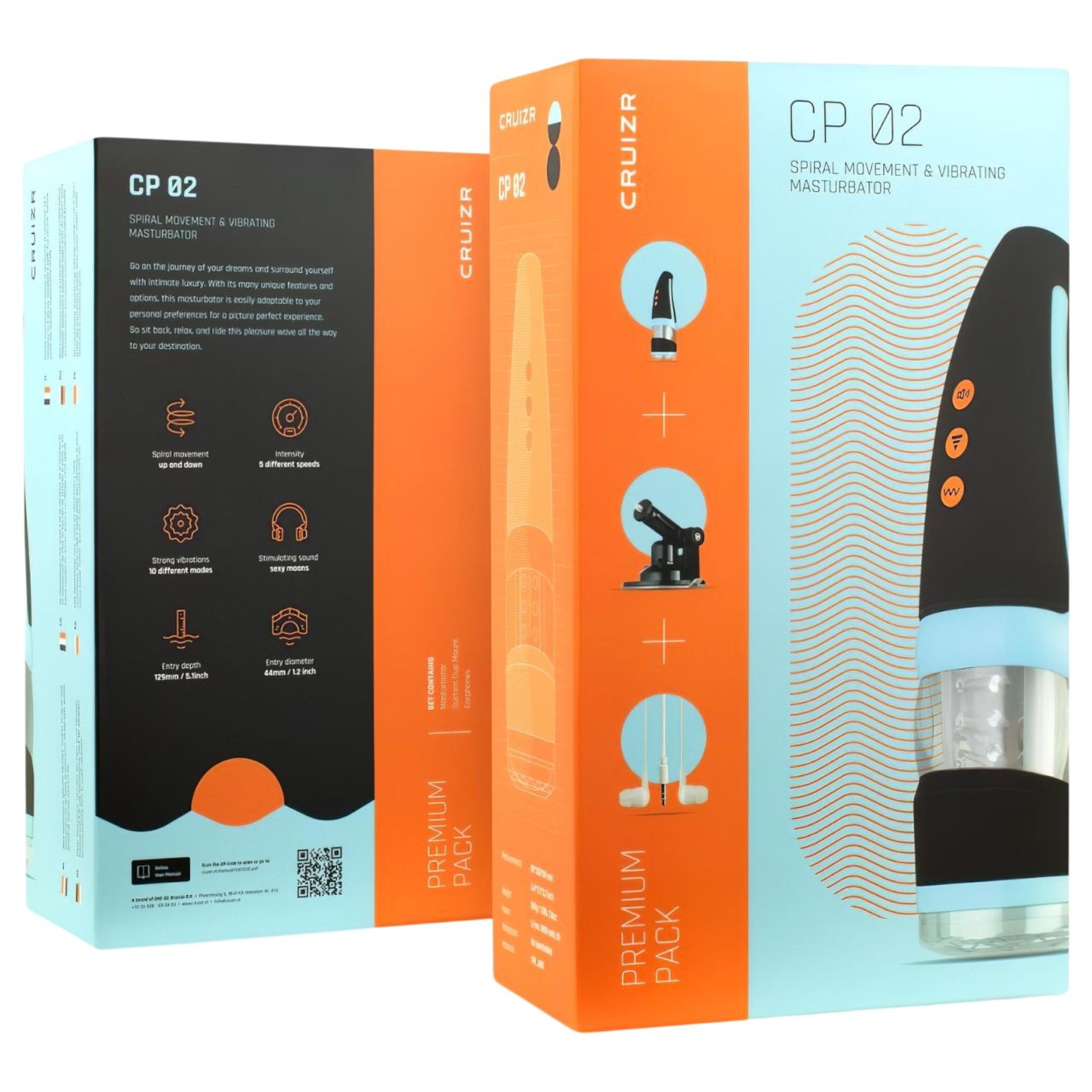 CRUIZR CP02 - forgó vibráló maszturbátor férfiaknak (fekete) CRUIZR CP02 - forgó vibráló maszturbátor férfiaknak (fekete)