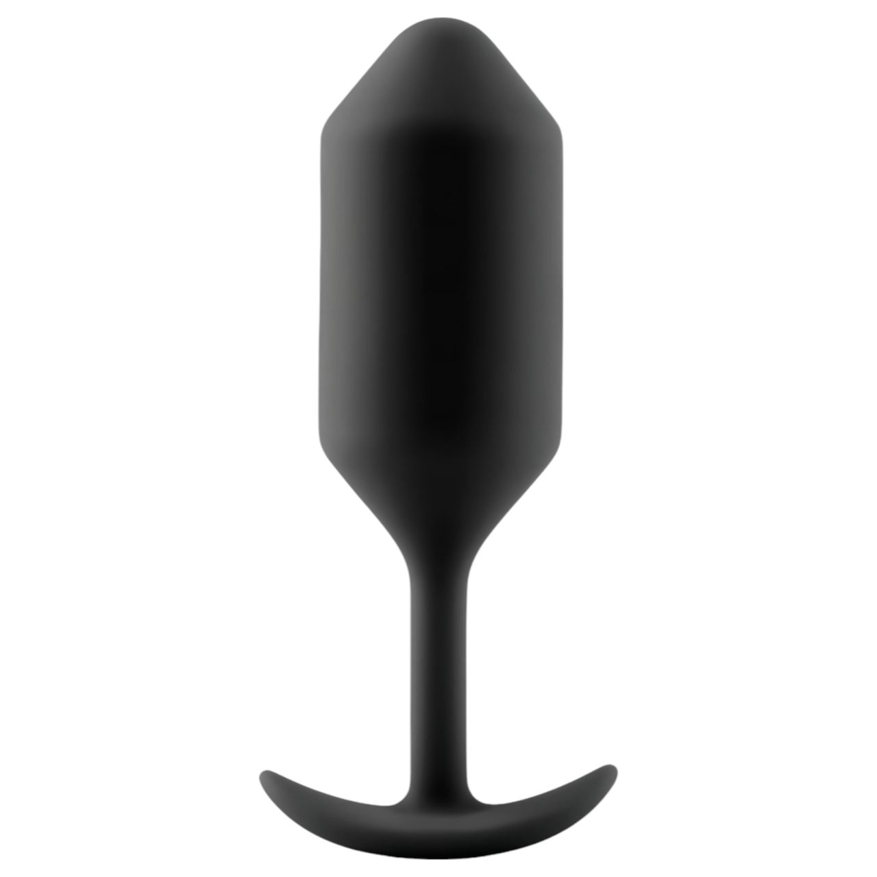b-Vibe Snug Plug 3 - dupla golyós butt plug (180 g, fekete)